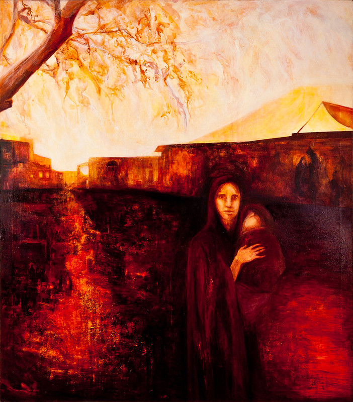 Mariano Cinat-painting-mother-child-photographed by Adi Talwar