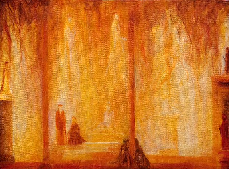 Mariano Cinat-painting-orange-yellow-photographed by Adi Talwar