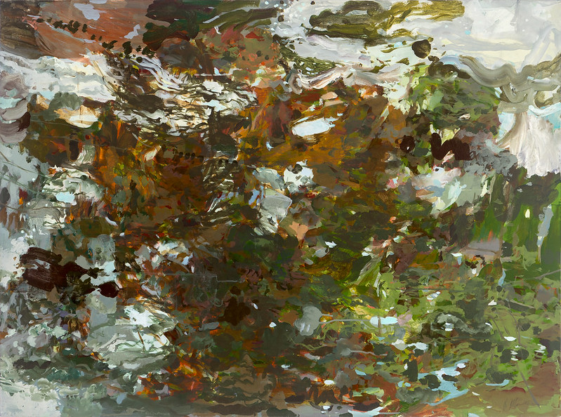 RebeccaAllan-paintings-greens-browns-photographed by Adi Talwar